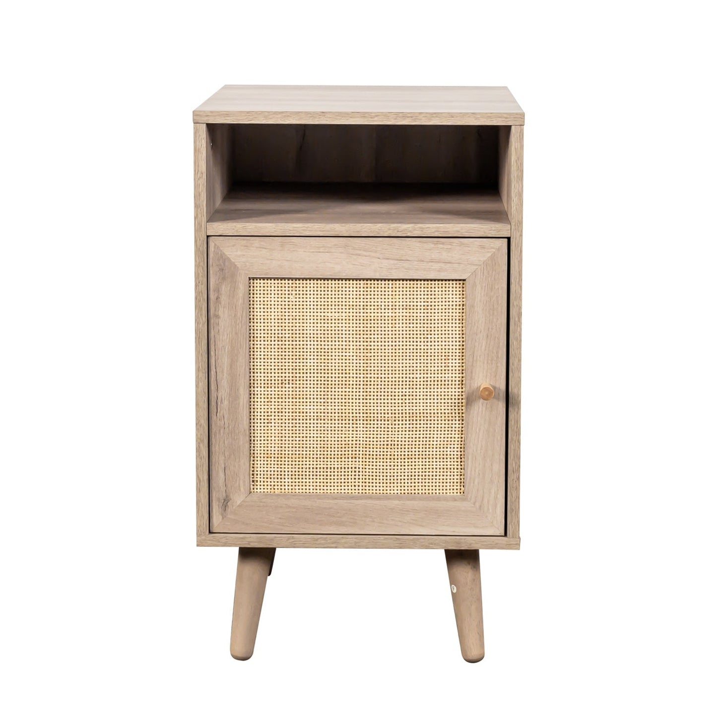 Willow Rattan 1 Door Bedside Table