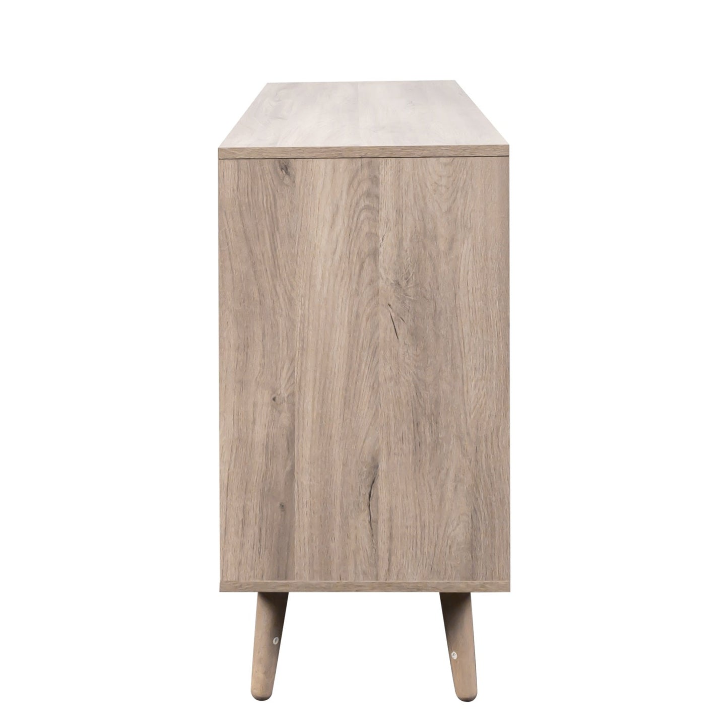 Willow Rattan Chest of 6 Drawers Oak