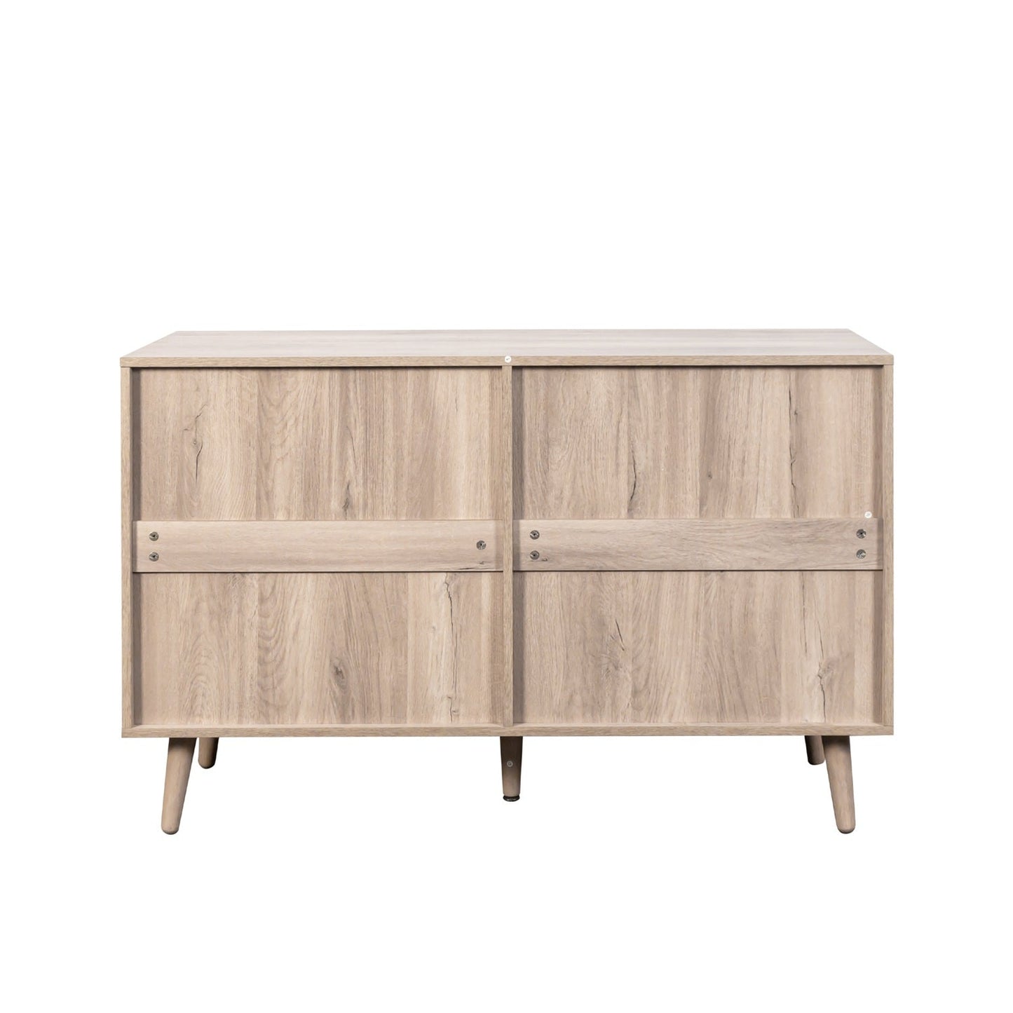 Willow Rattan Chest of 6 Drawers Oak