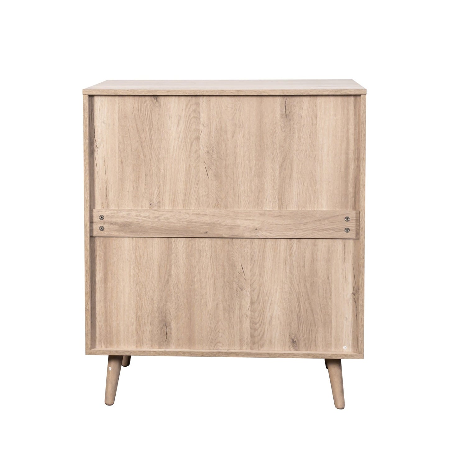 Willow Rattan Chest of 4 Drawers Oak