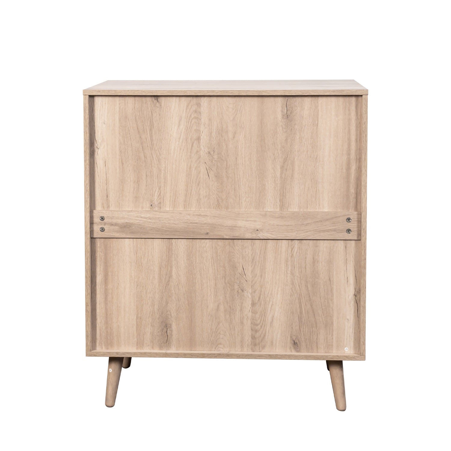 Willow Rattan Chest of 4 Drawers Oak