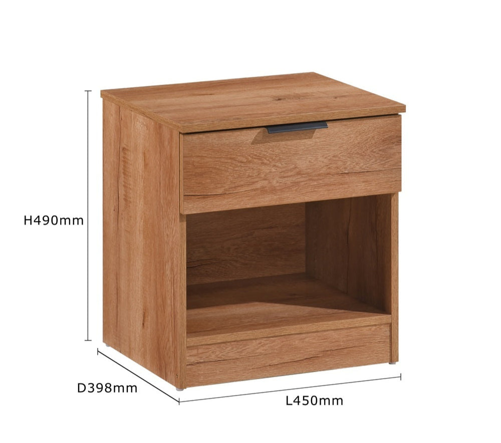 Richmond 3 Piece Bedroom Set With 2 Door Double Wardrobe