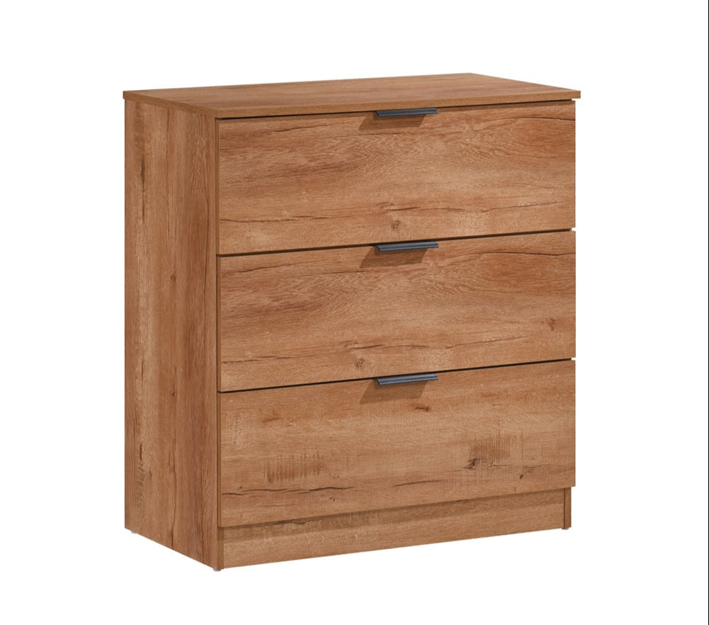 Richmond 3 Piece Bedroom Set With 2 Door Double Wardrobe