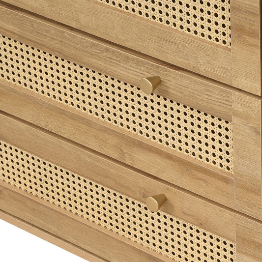 Manila Rattan 3+2 Drawer Chest