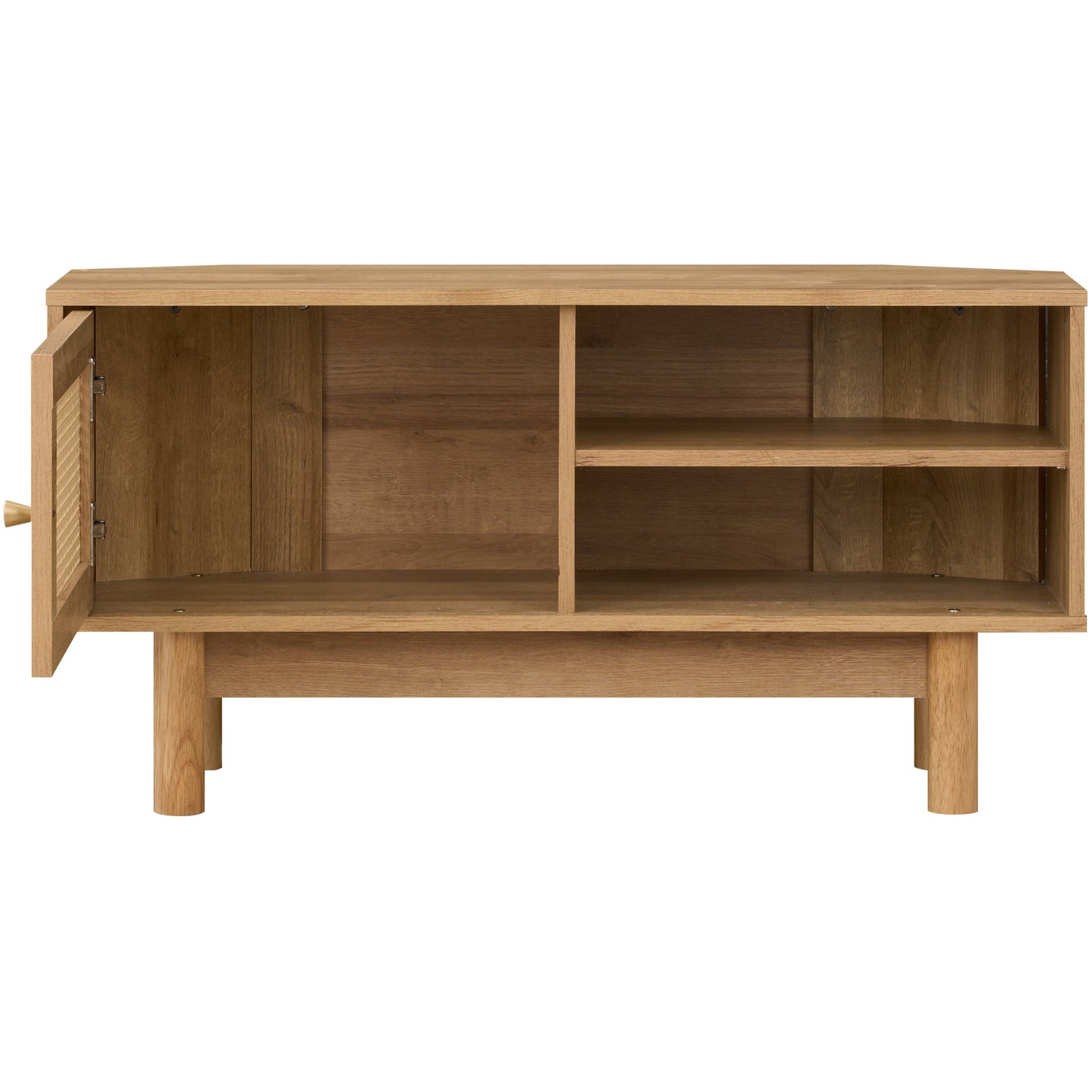 Manila Rattan 1 Door Corner TV Unit