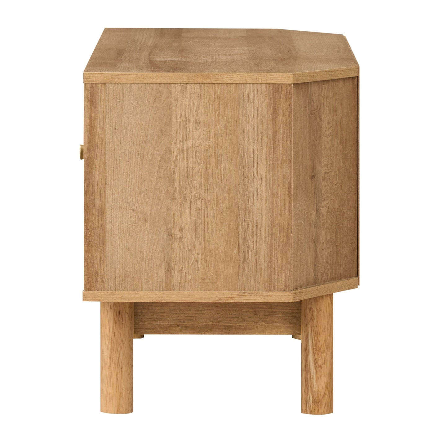 Manila Rattan 1 Door Corner TV Unit