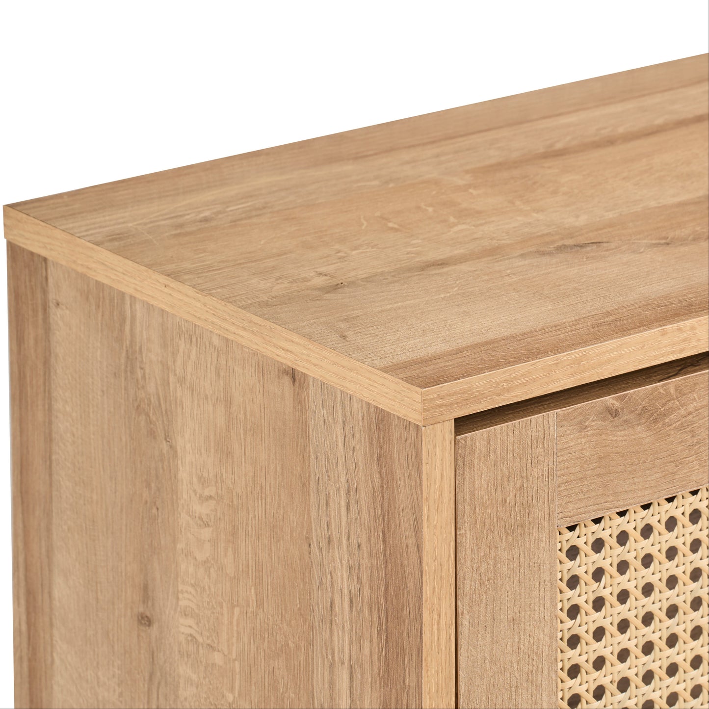Manila Rattan 2 Door Flip Down Shoe Storage Cabinet