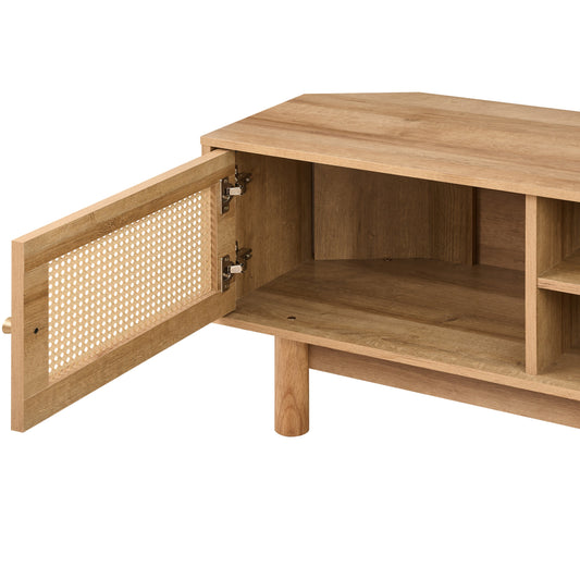 Manila Rattan 1 Door Corner TV Unit