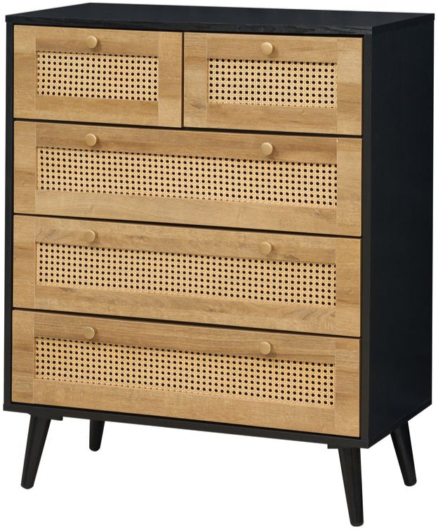 Manila Rattan 3+2 Drawer Chest
