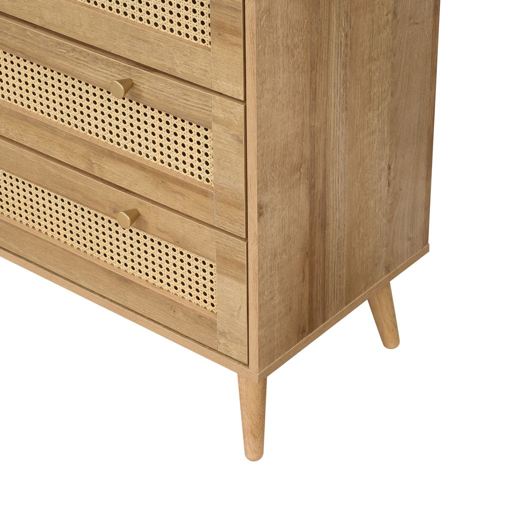 Manila Rattan 3+2 Drawer Chest