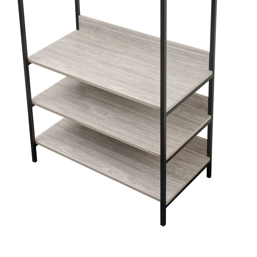 Alva Open Wardrobe with 4 Shelves