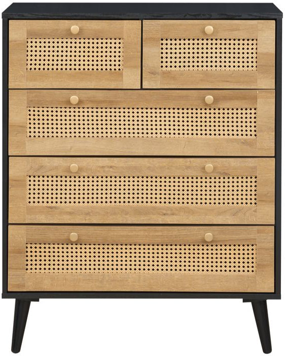 Manila Rattan 3+2 Drawer Chest