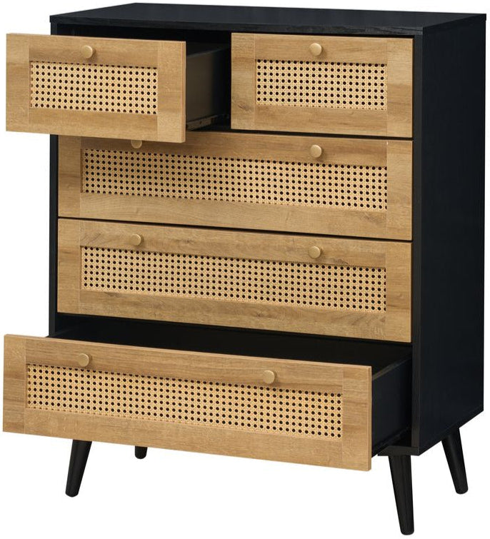 Manila Rattan 3+2 Drawer Chest