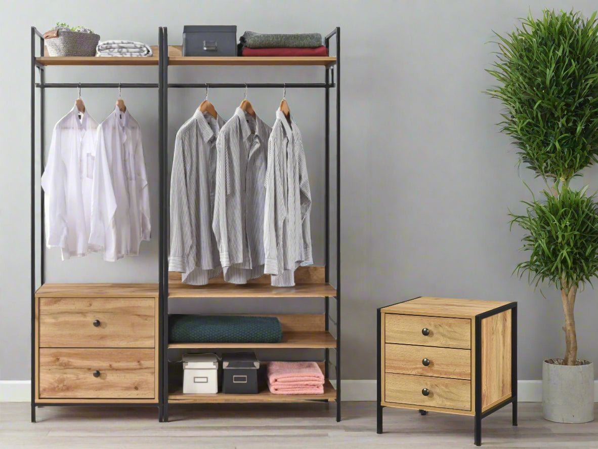 Alva 3 Drawer Bedside Table - Swish Furniture