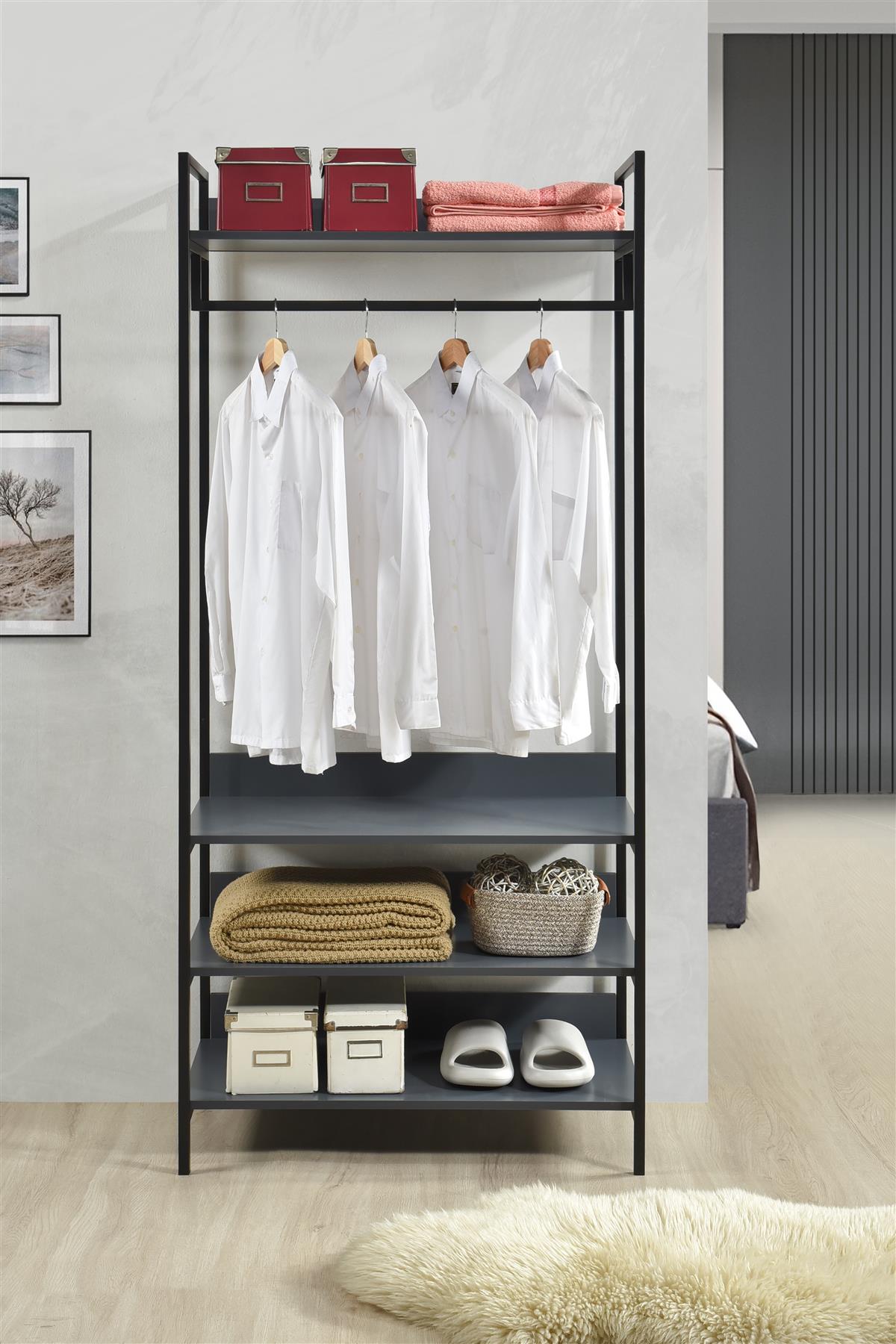 Alva Open Wardrobe 3 Piece Bedroom Set - Swish Furniture