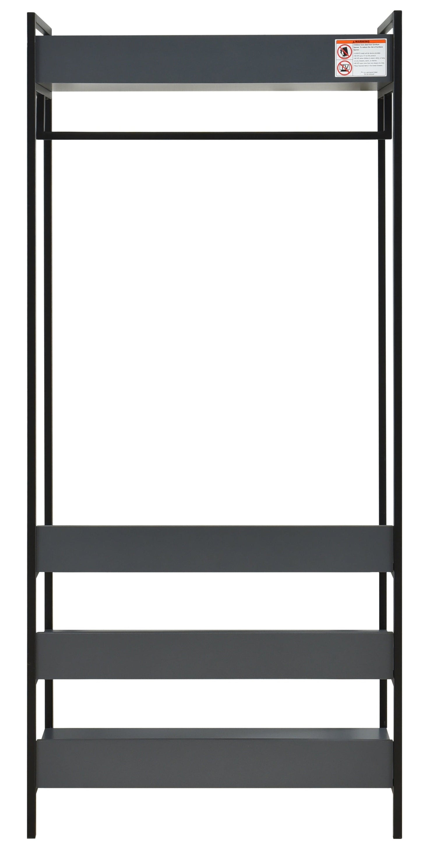 Alva Open Wardrobe with 4 Shelves - Swish Furniture