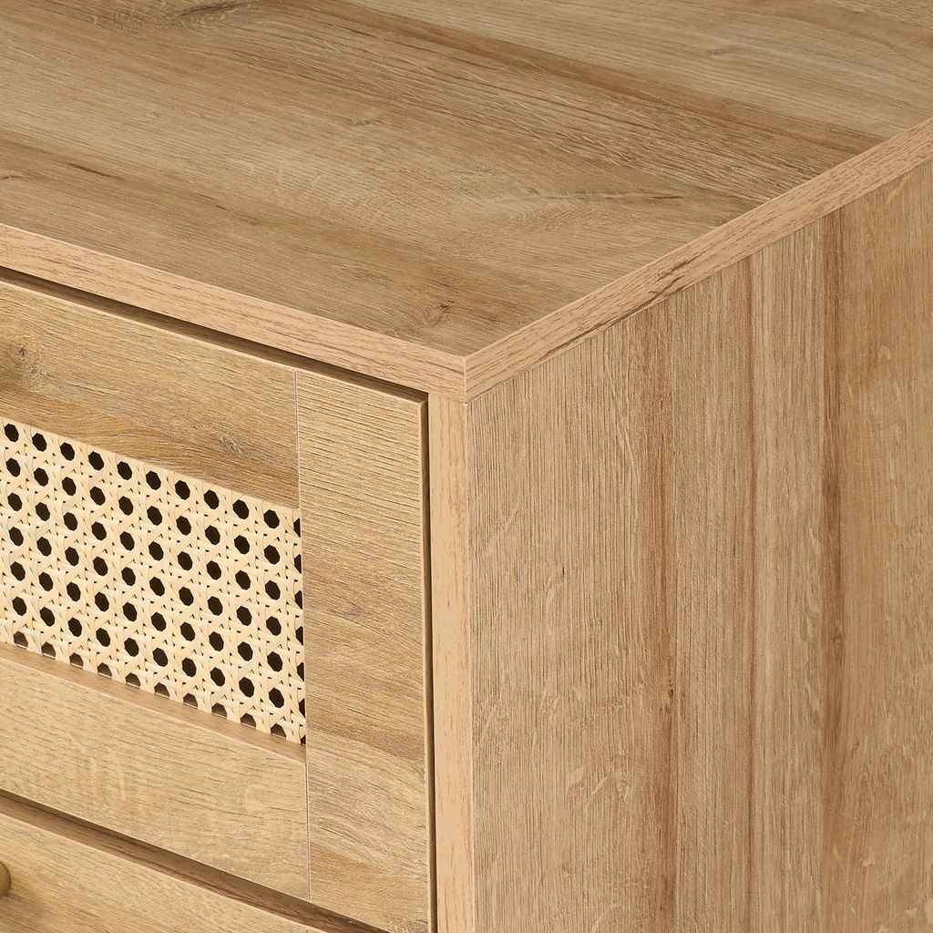 Manila Rattan 3+2 Drawer Chest