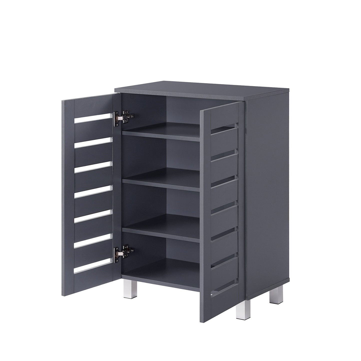 Euston Modern 2 Door Shoe Storage Cabinet - Swish Furniture