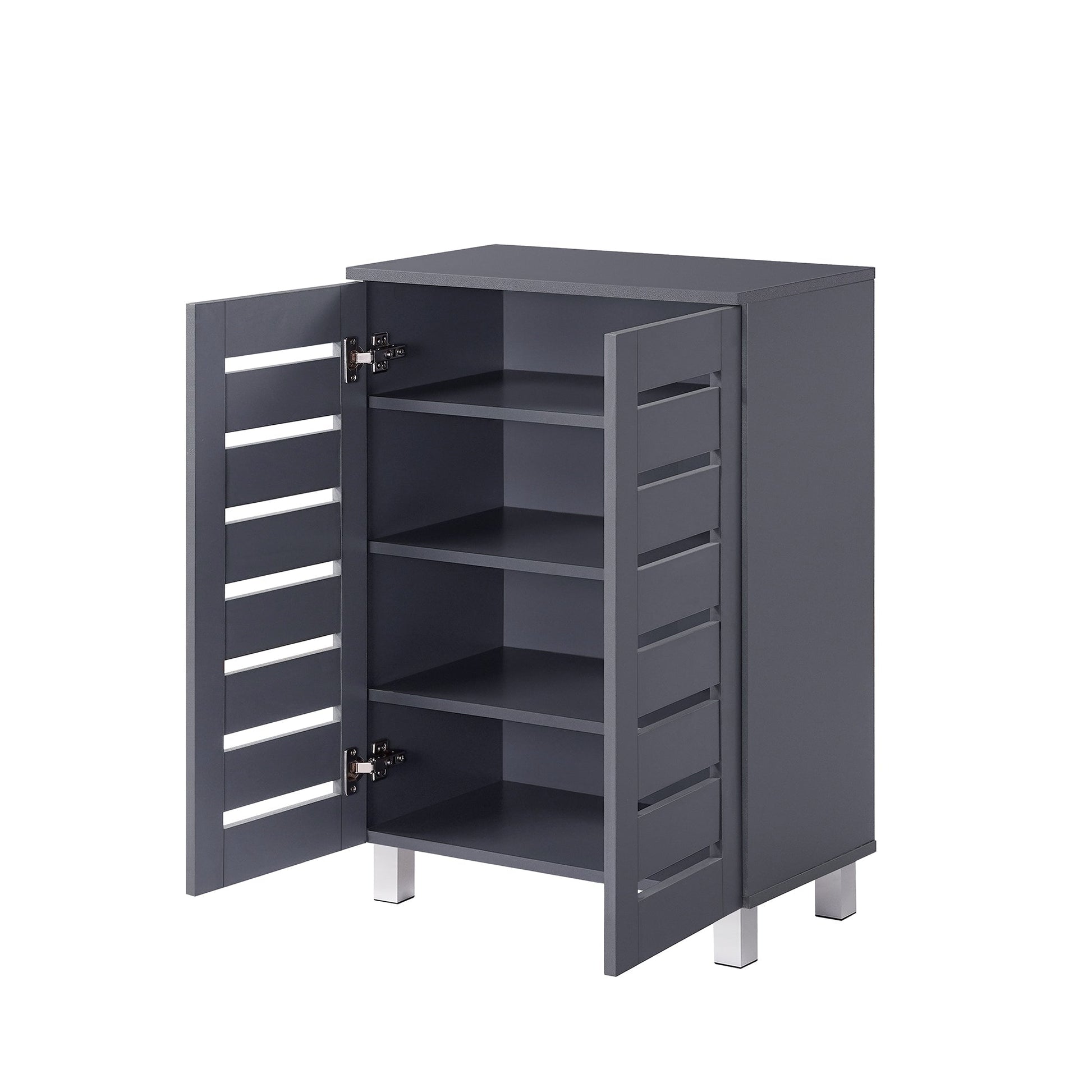 Euston Modern 2 Door Shoe Storage Cabinet - Swish Furniture