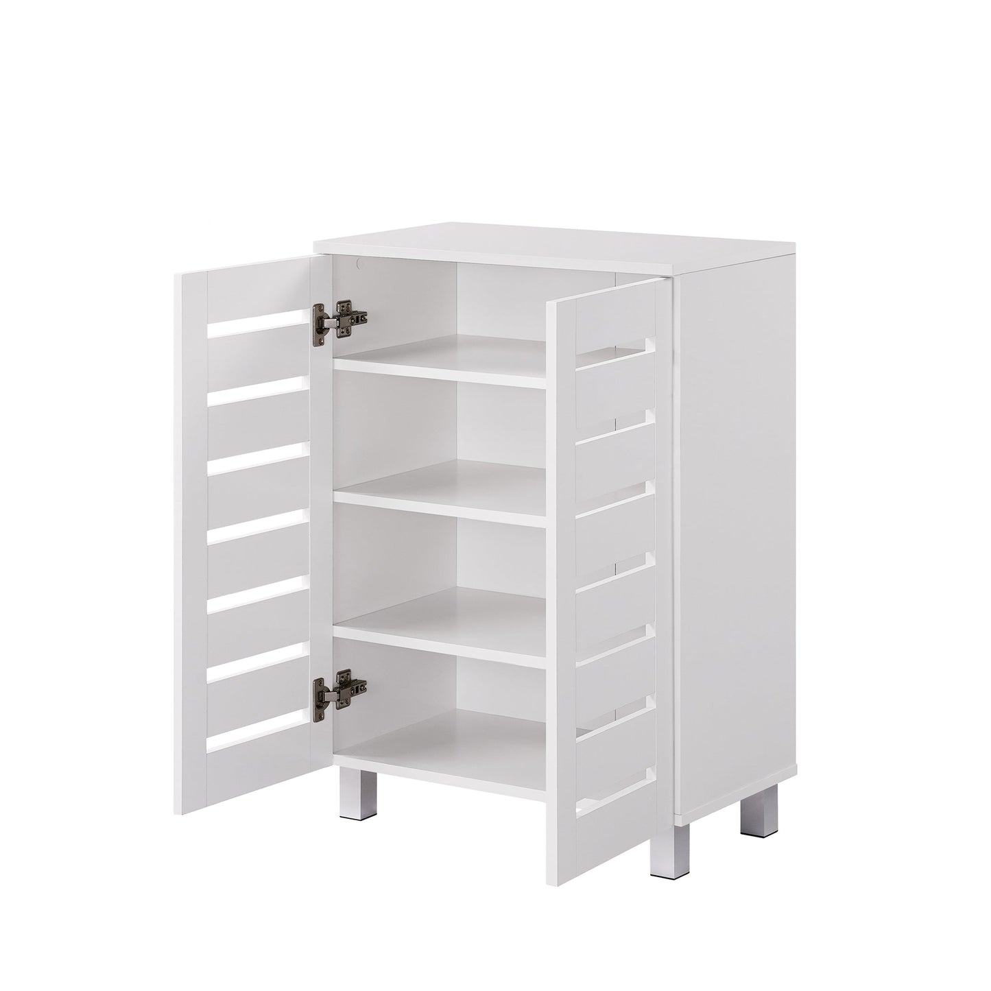 Euston Modern 2 Door Shoe Storage Cabinet - Swish Furniture