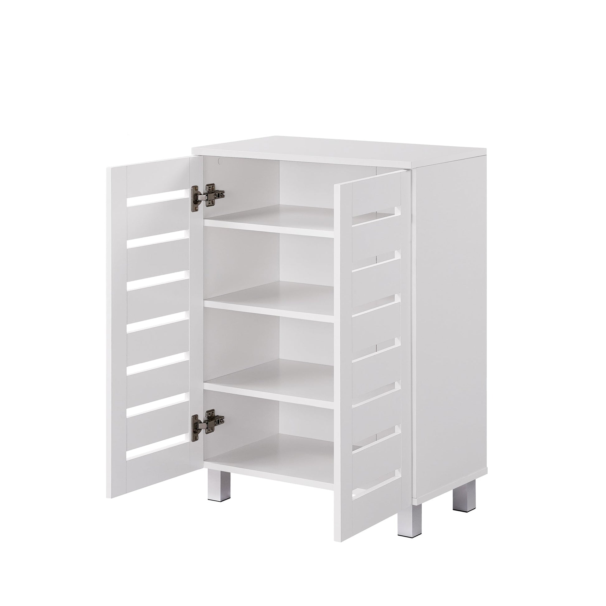 Euston Modern 2 Door Shoe Storage Cabinet - Swish Furniture
