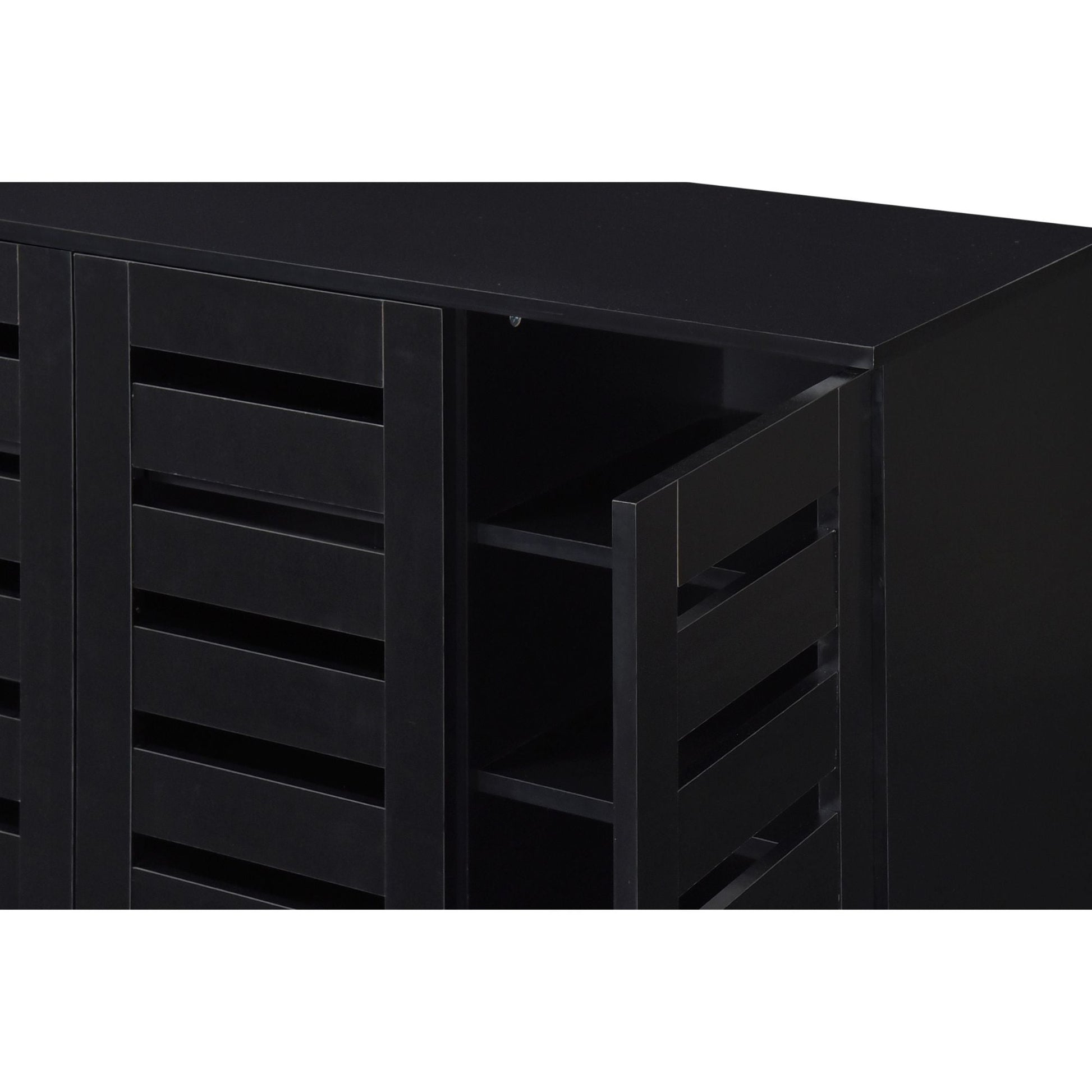 Euston Modern 3 Door Shoe Storage Cabinet - Swish Furniture