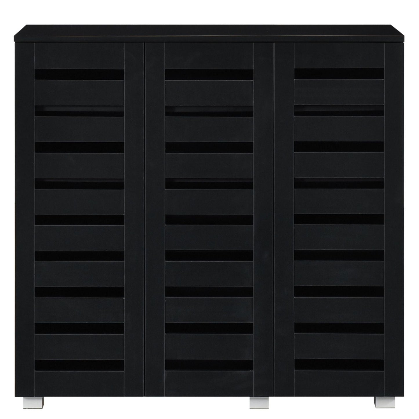 Euston Modern 3 Door Shoe Storage Cabinet - Swish Furniture
