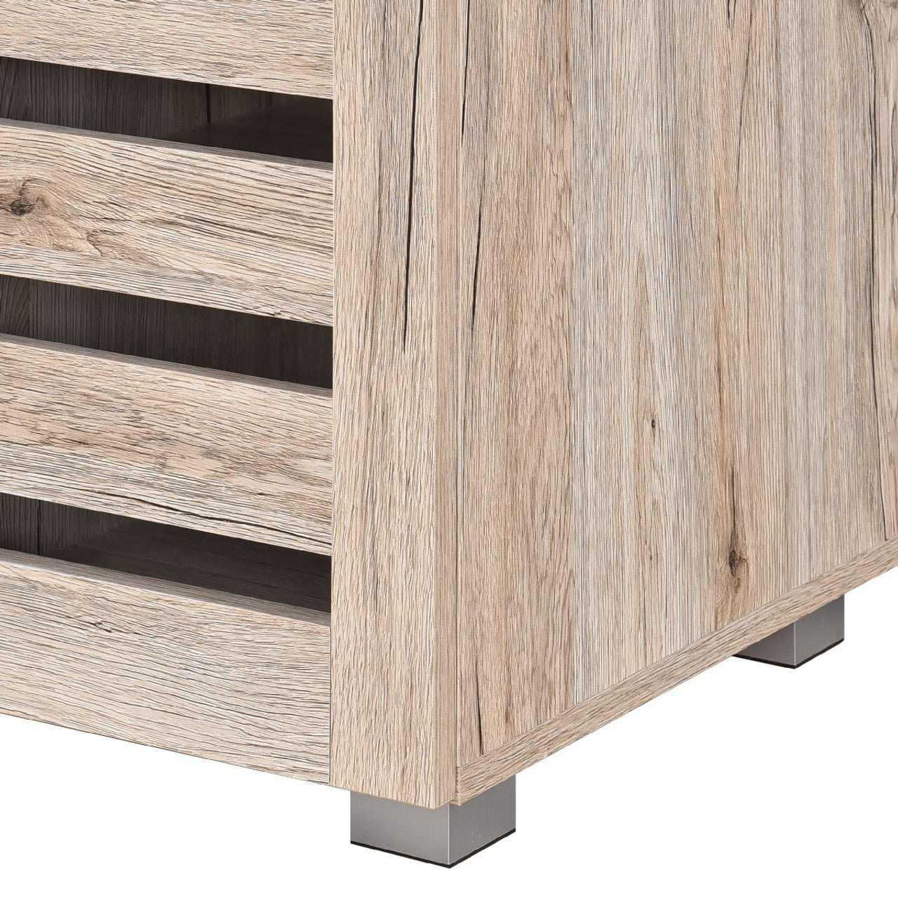 Euston Modern 3 Door Shoe Storage Cabinet - Swish Furniture