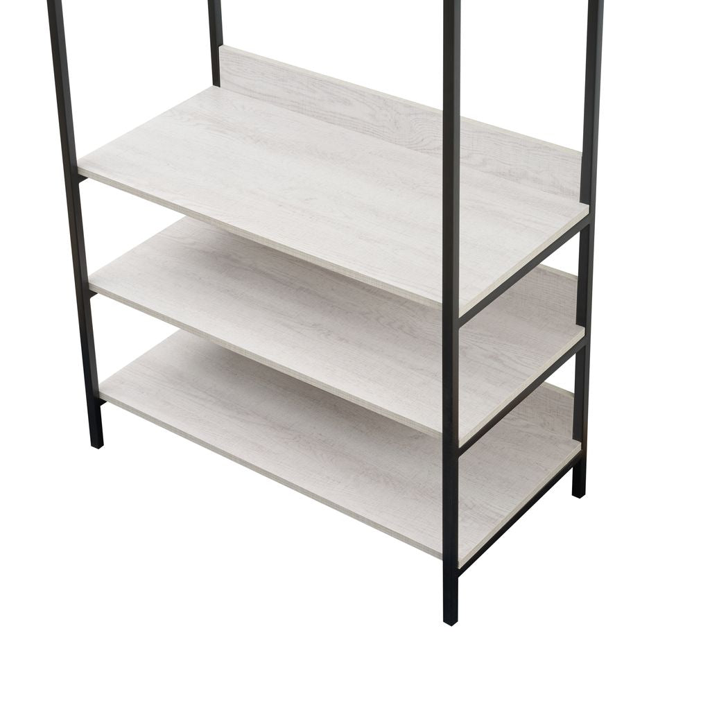 Alva Open Wardrobe with 4 Shelves