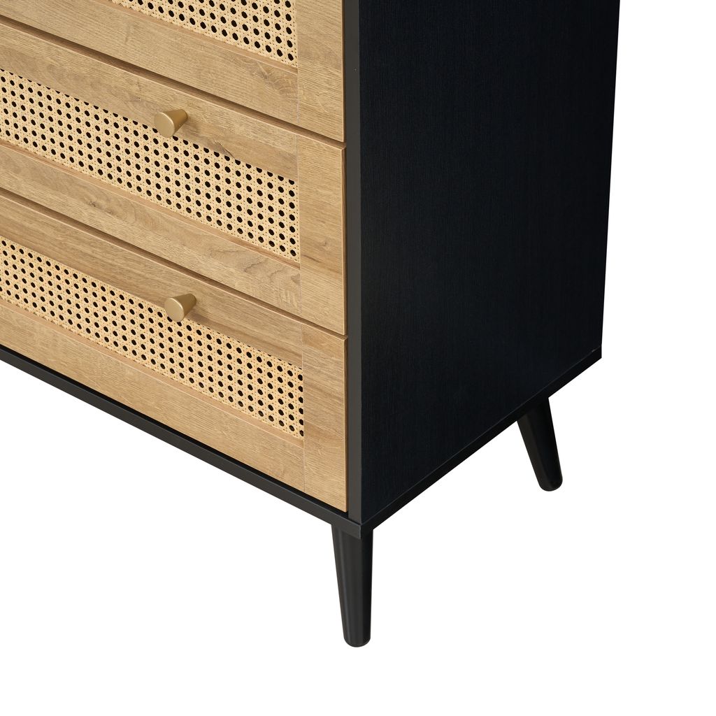 Manila Rattan 3+2 Drawer Chest