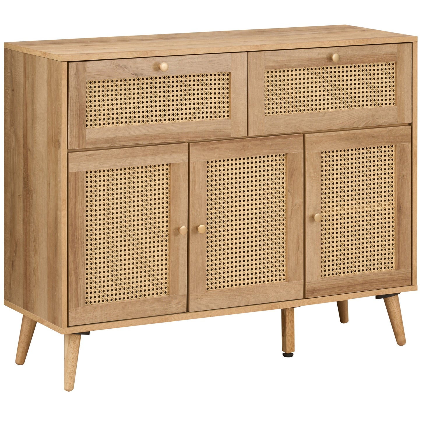 Manila Rattan 2 Drawer 3 Door Sideboard