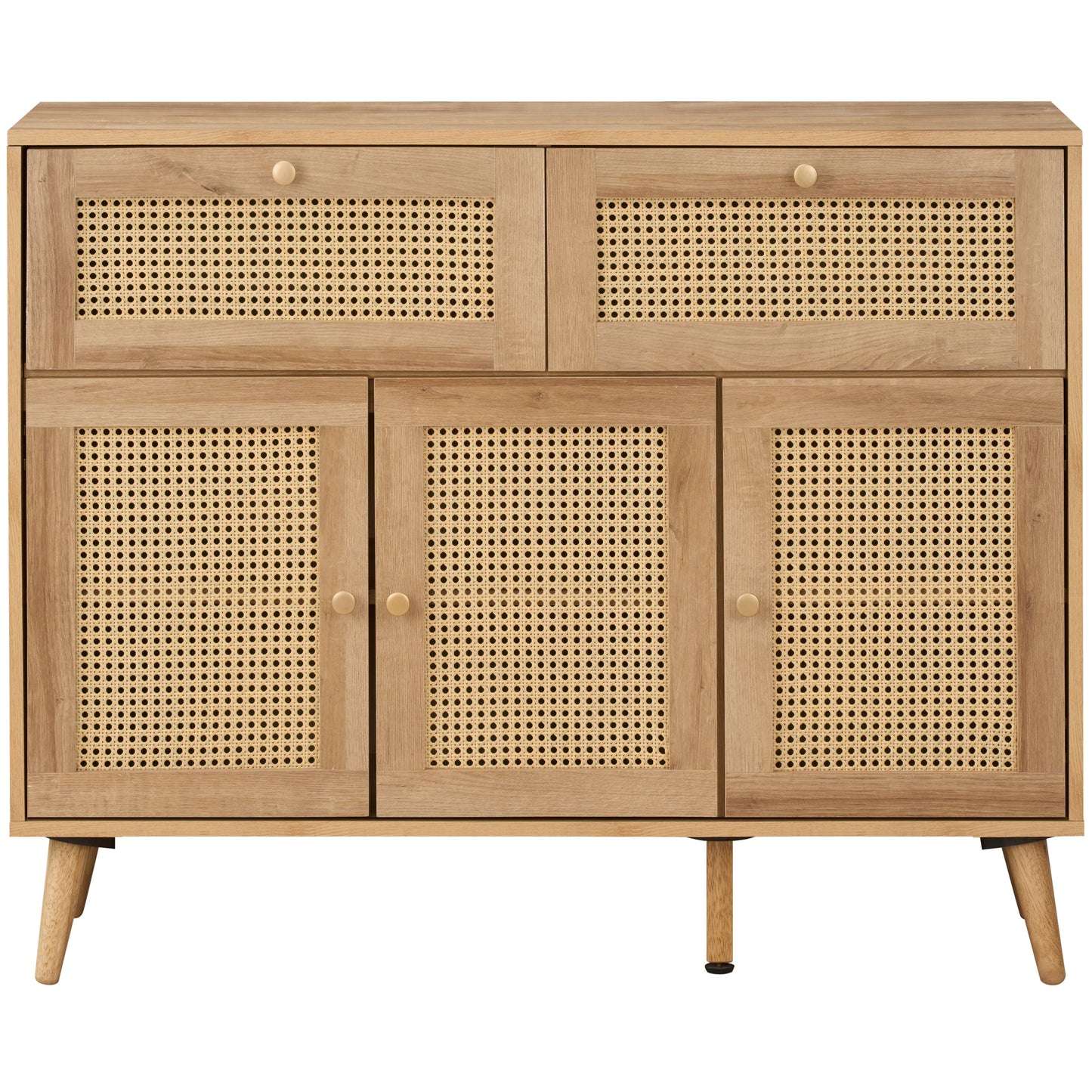 Manila Rattan 2 Drawer 3 Door Sideboard