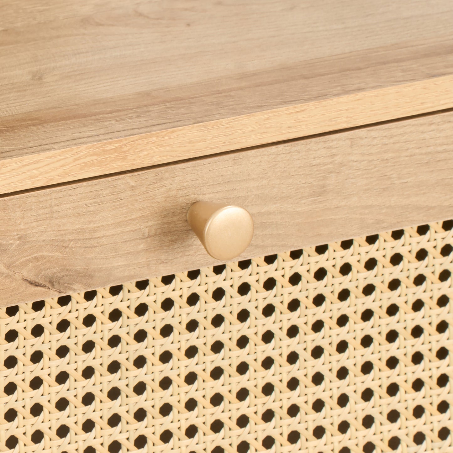 Manila Rattan Compact 1 Door 3 Drawer Sideboard