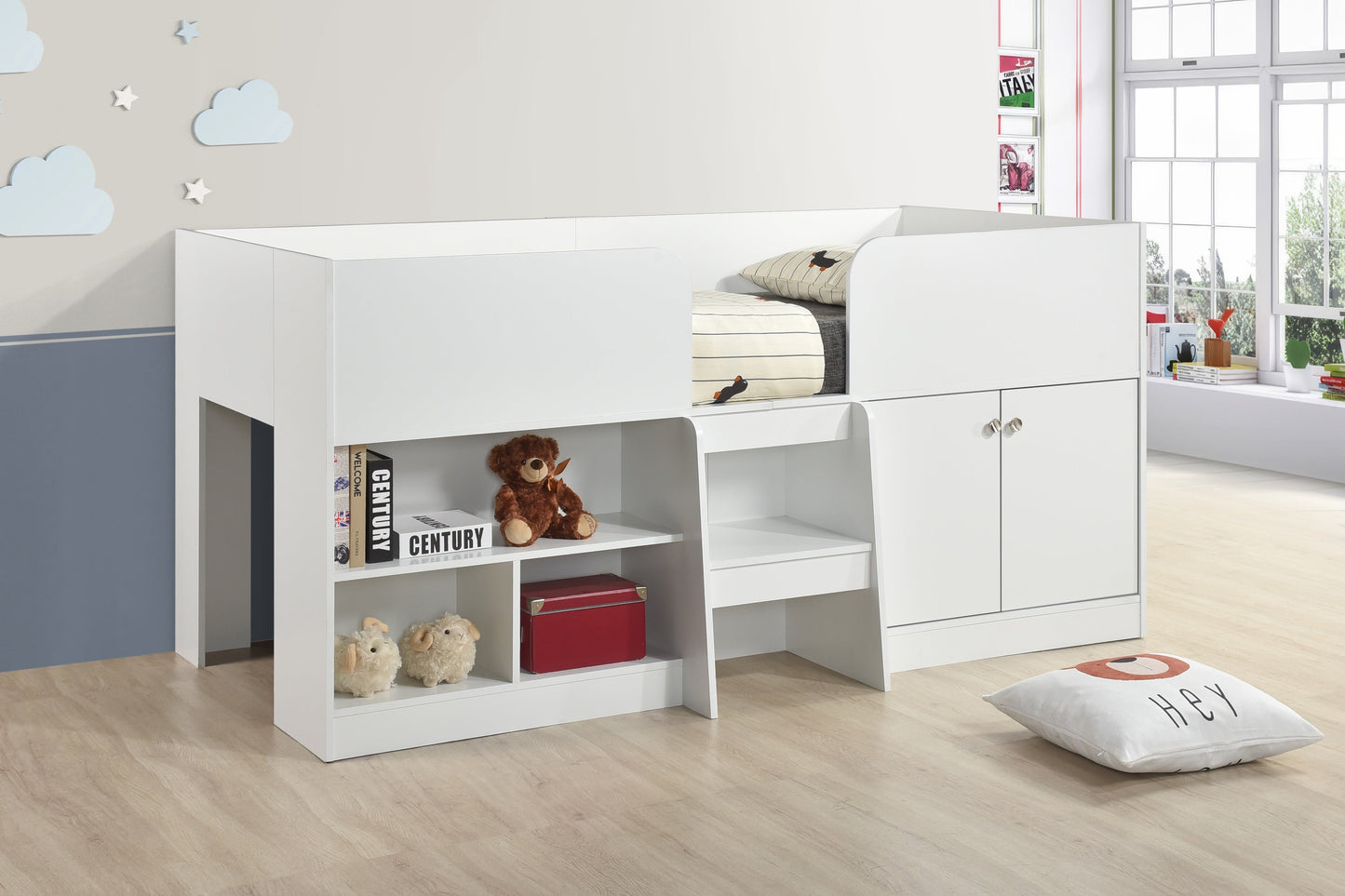 Nova Low Sleeper Bed with Built-In Storage
