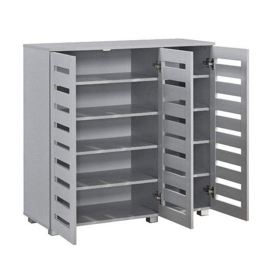 Euston Modern 3 Door Shoe Storage Cabinet - Swish Furniture